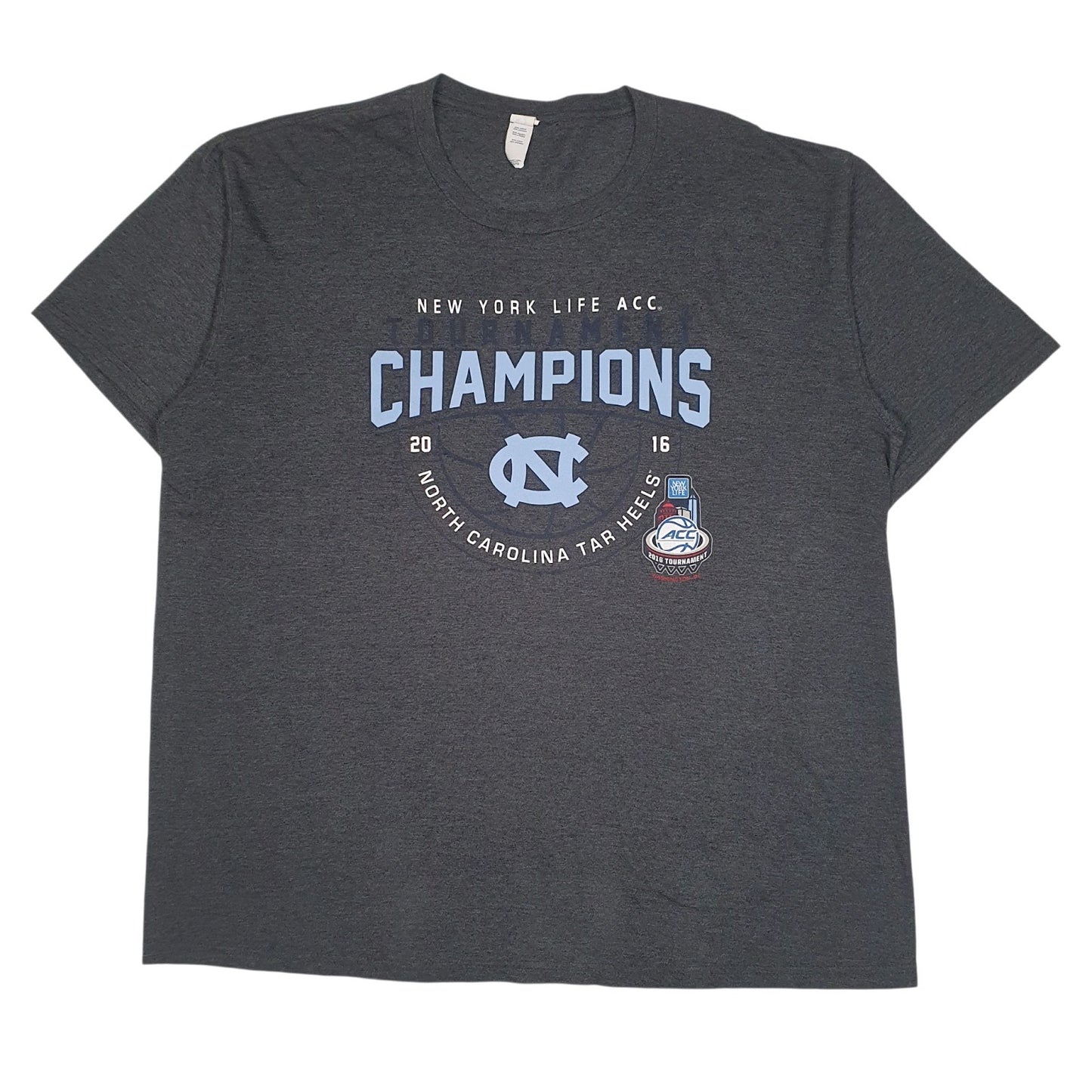Mens Grey Port & Company North Carolina Tar Heels Short Sleeve T Shirt