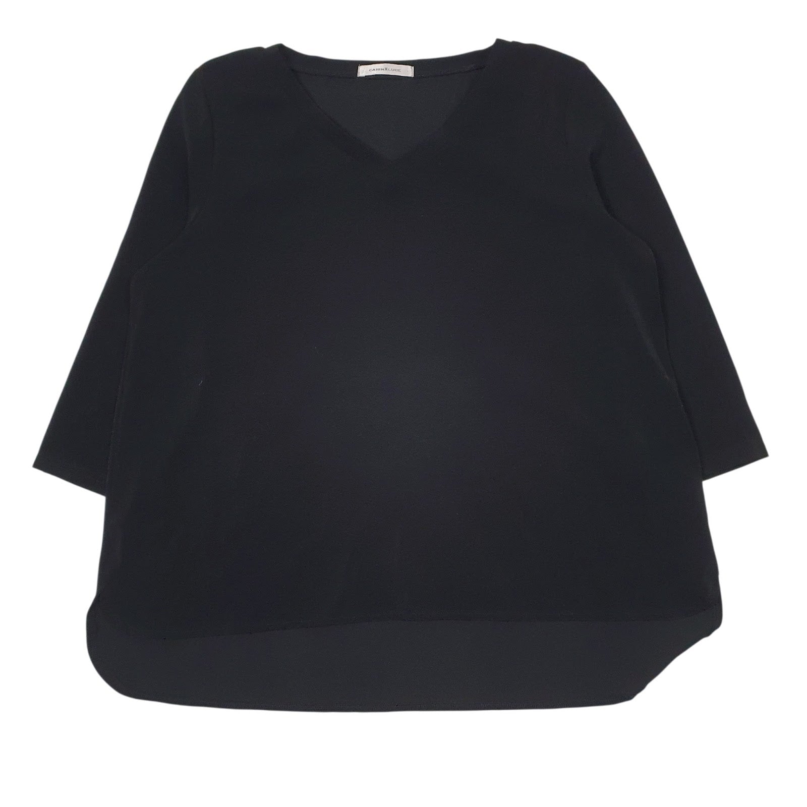 Womens Black Carina Luce Blouse Short Sleeve T Shirt