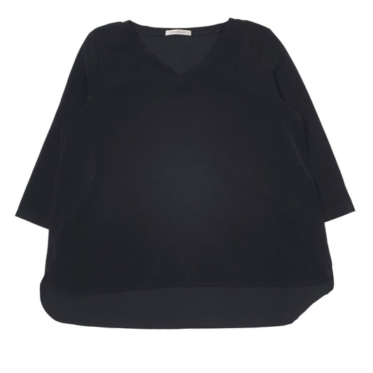 Womens Black Carina Luce Blouse Short Sleeve T Shirt