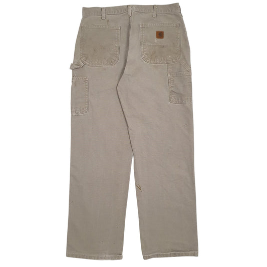 Mens Grey Carhartt B11 DES Workwear  Trousers
