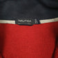 Mens Red Nautica  Quarter Zip Jumper
