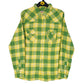 Mens Yellow John Baner Vintage Flannel Long Sleeve Shirt