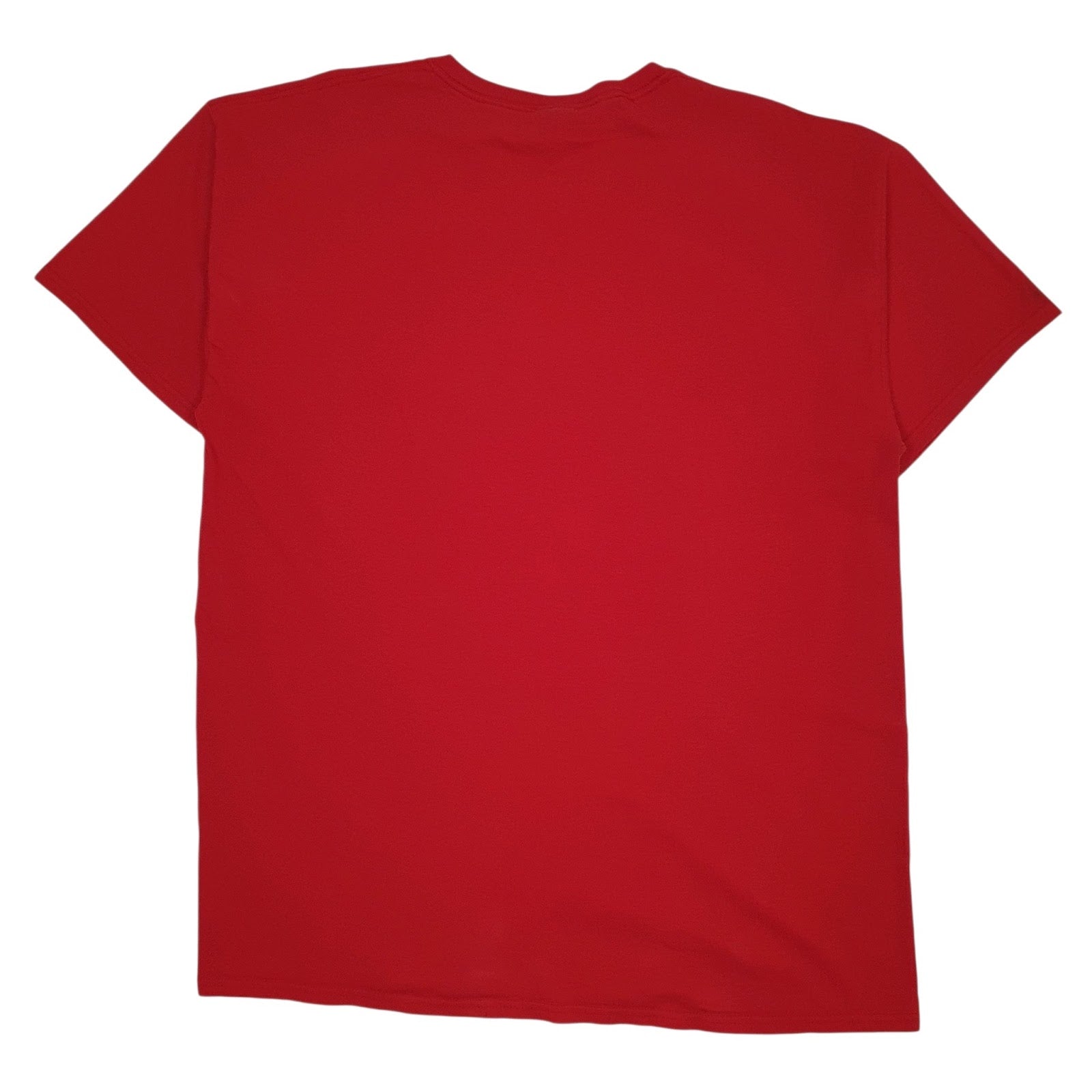 Mens Red Fruit Of The Loom Knock Cancer Out Of The Park  T Shirt