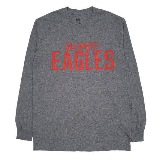 Mens Grey MV Sport Biola University Eagles Long Sleeve T Shirt