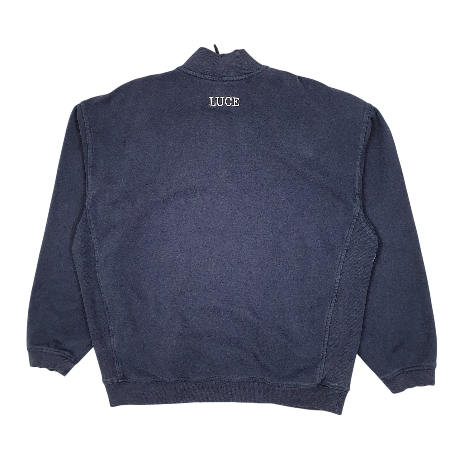 Mens Navy Nike Prestonwood Volleyball Quarter Zip Jumper