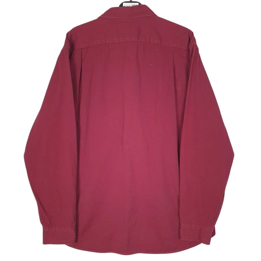 Mens Burgundy Eddie Bauer   Shirt