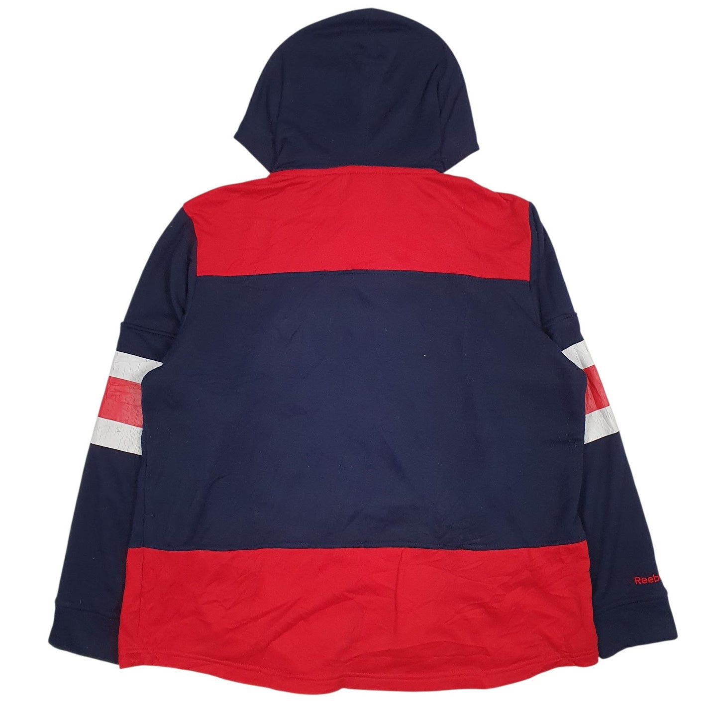 Mens Navy Reebok NHL New York Rangers Play Warm Hoodie Jumper
