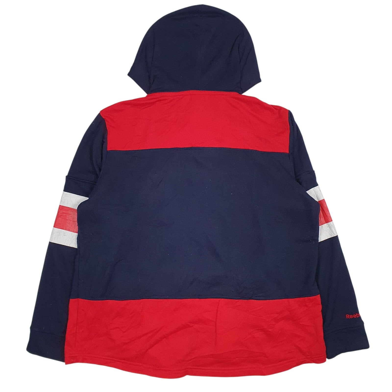 Mens Navy Reebok NHL New York Rangers Play Warm Hoodie Jumper