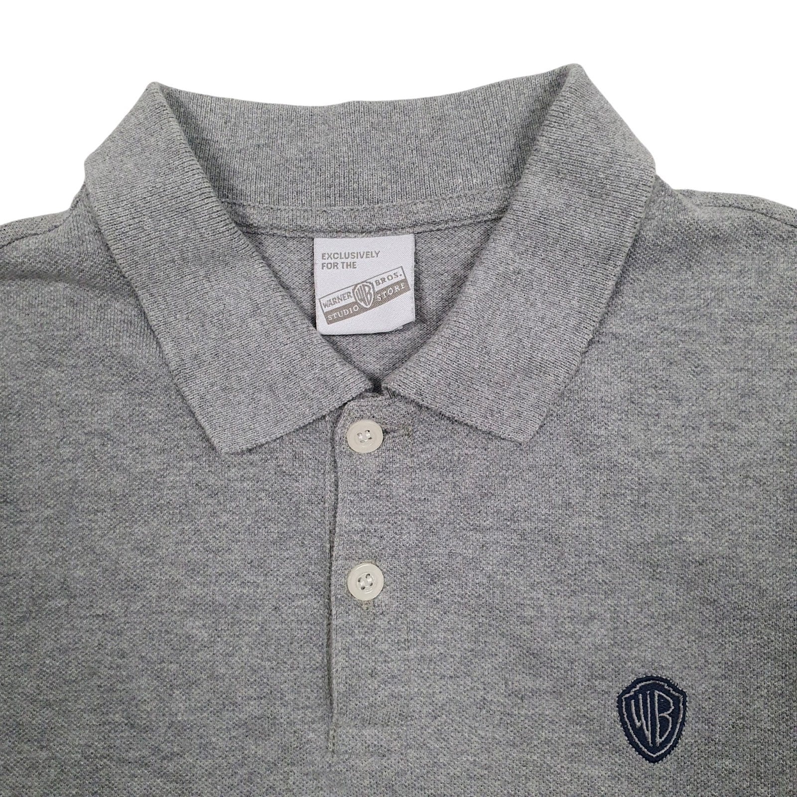 Mens Grey Warner Bros   Polo Shirt