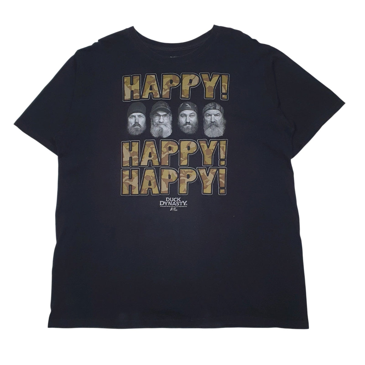 Mens Black Duck Dynasty  Short Sleeve T Shirt