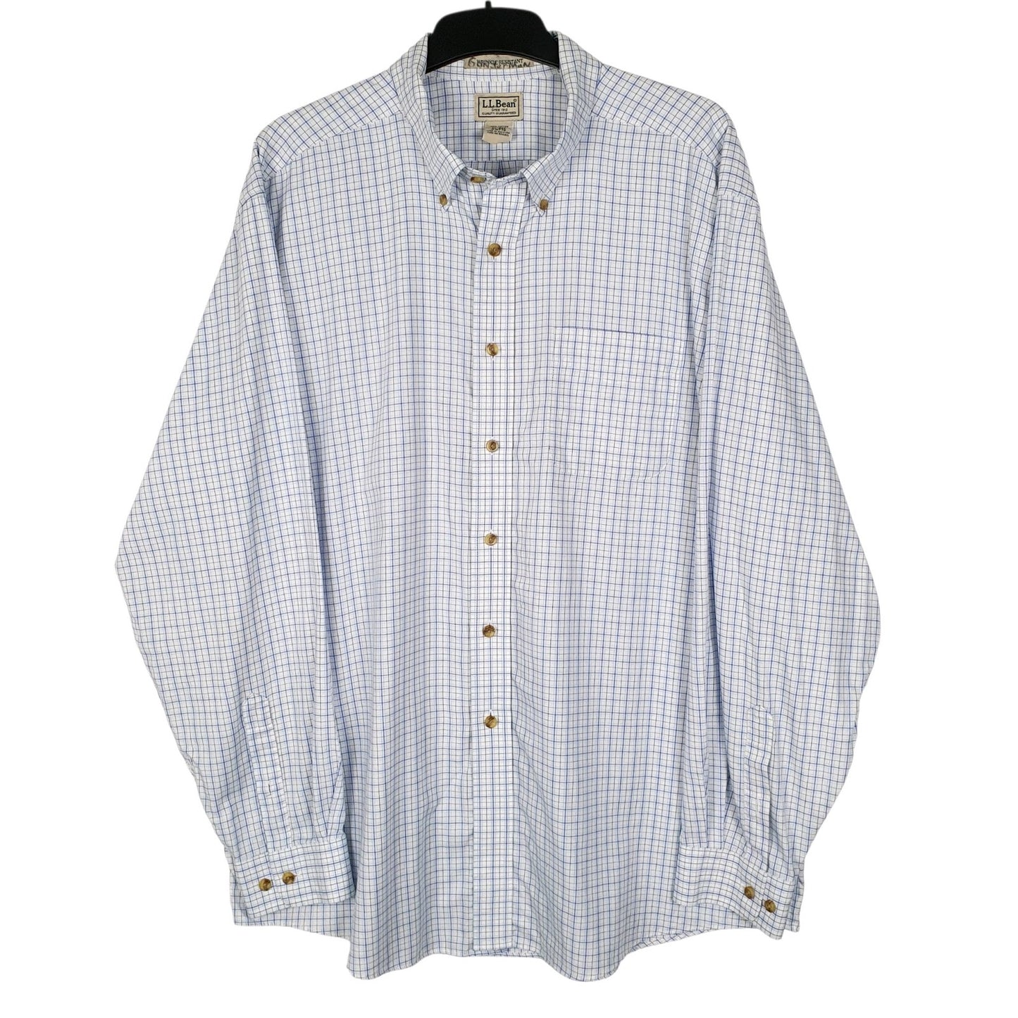 Mens Blue L.L.Bean  Long Sleeve Shirt