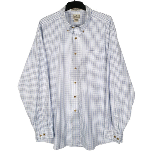 Mens Blue L.L.Bean  Long Sleeve Shirt