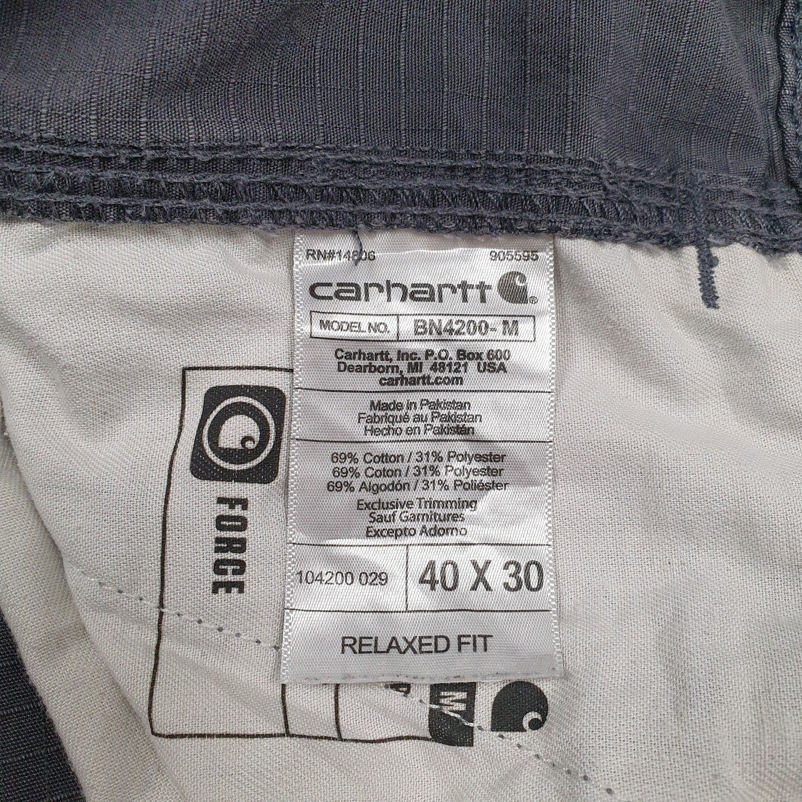 Mens Grey Carhartt BN4200-M  Trousers