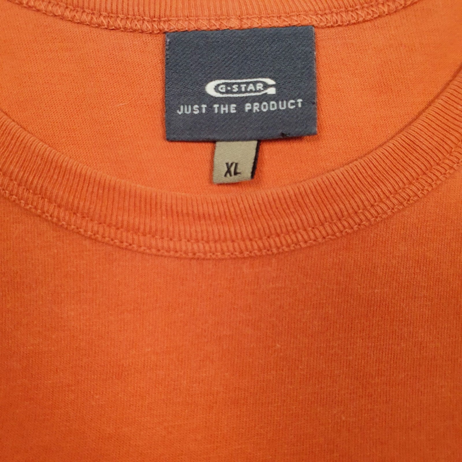Mens Orange G Star   T Shirt
