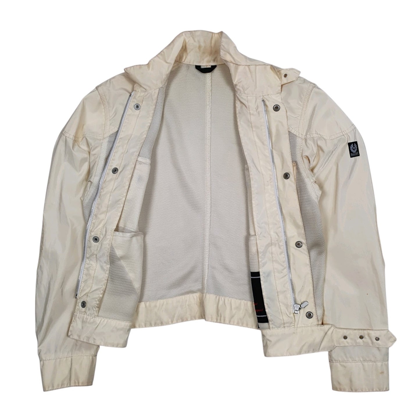 Womens Cream Belstaff Motorcycle  Coat