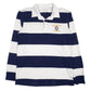 Mens White Sport-Tek Rugby Jerfferson Falcons Long Sleeve Polo Shirt