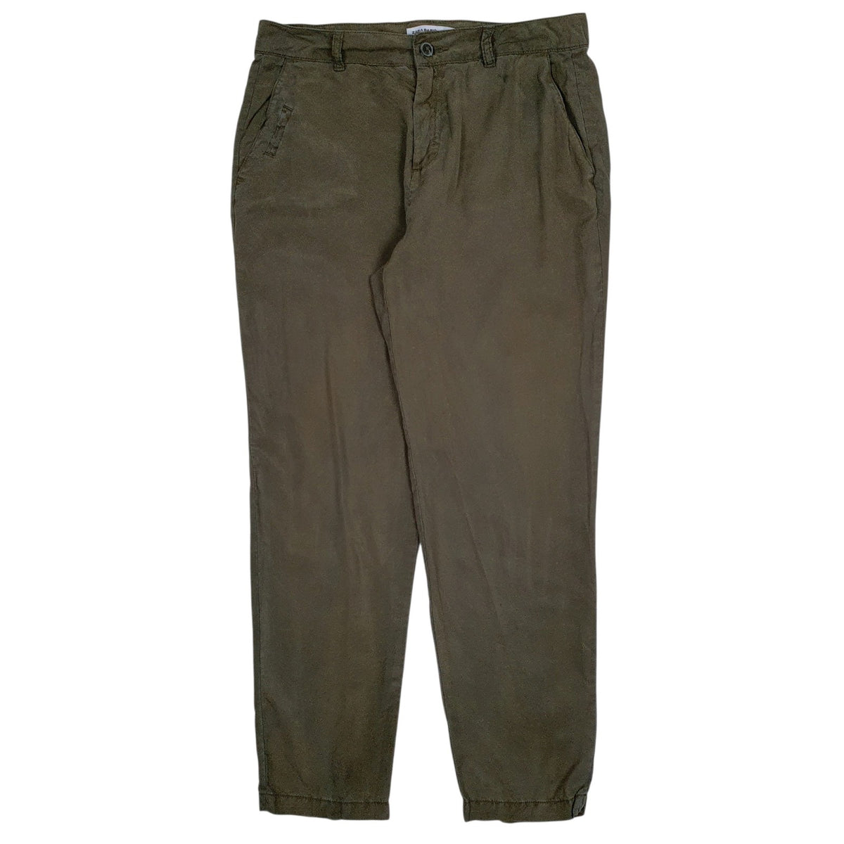 Womens Green Zara Lightweight Chino Trousers