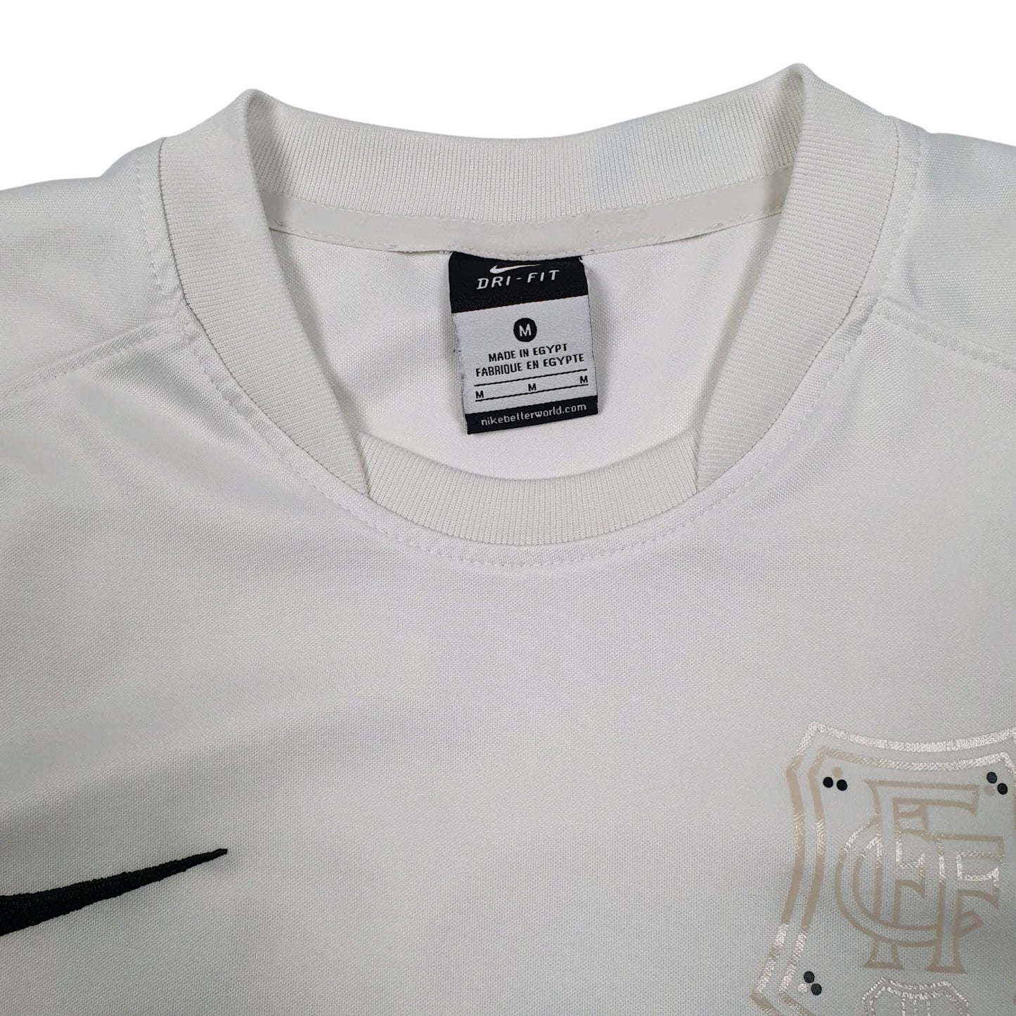 Mens White Nike Freiburger FC Football Jersey  T Shirt