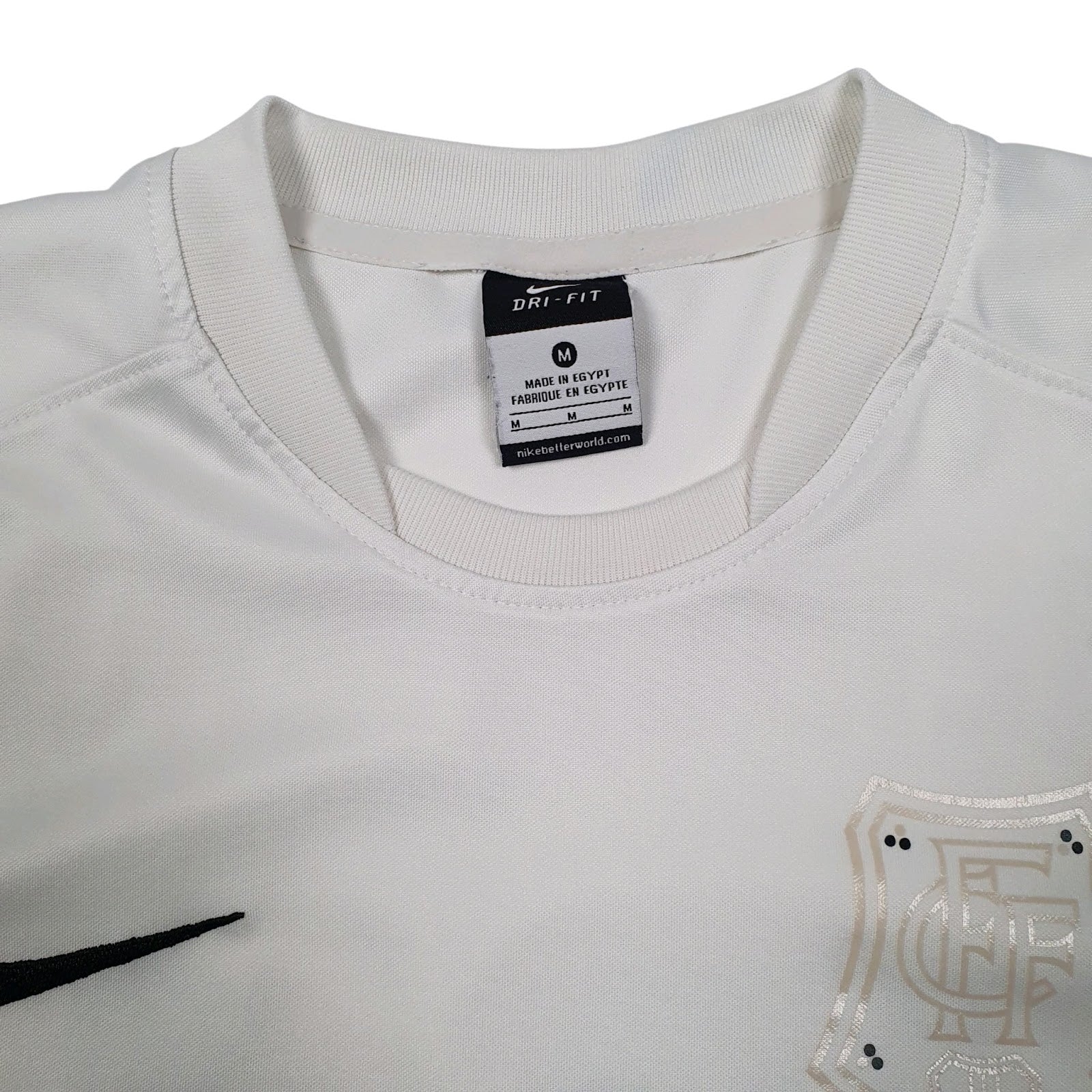 Mens White Nike Freiburger FC Football Jersey  T Shirt