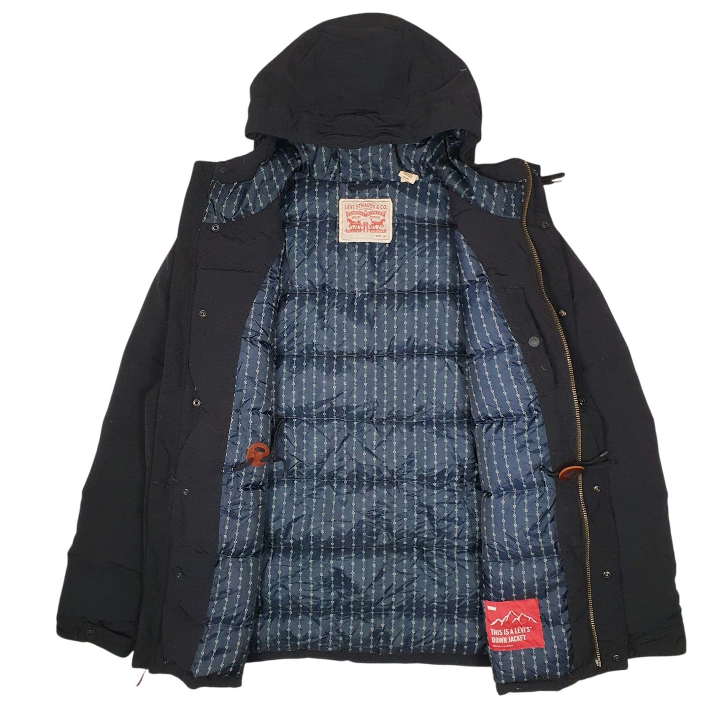 Mens Navy Levis   Coat