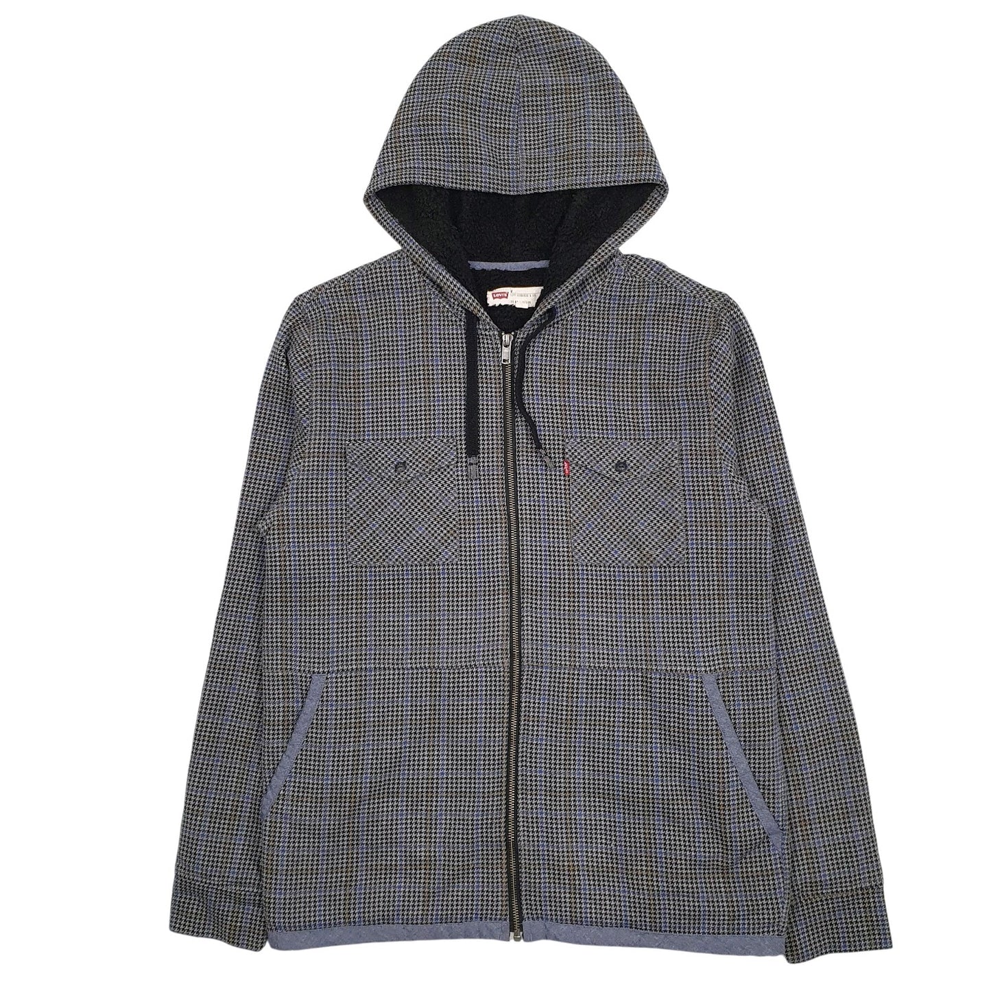 Mens Grey Levis Fleece Lined  Coat