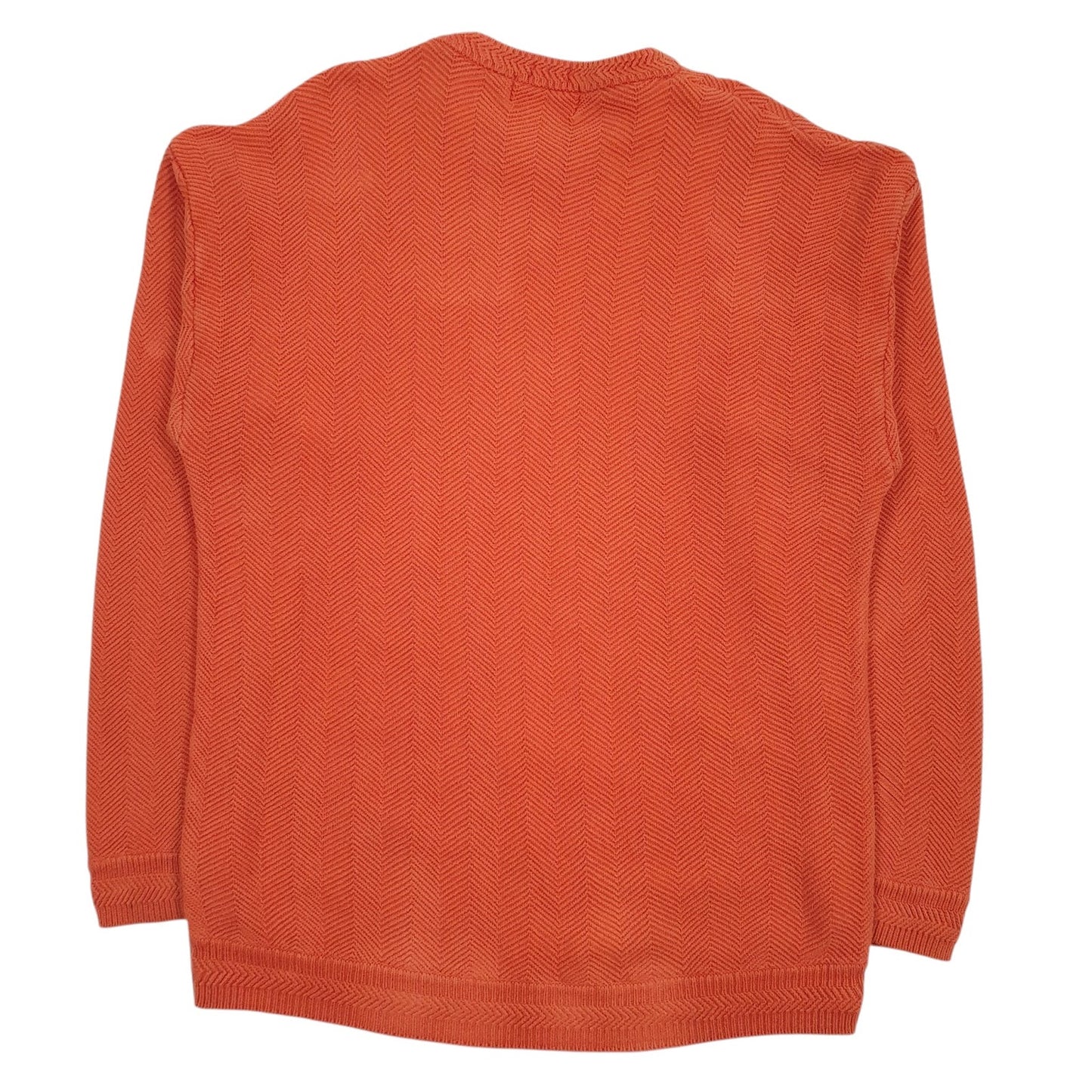 Mens Orange Ralph Lauren Vintage Knitwear Crewneck Jumper