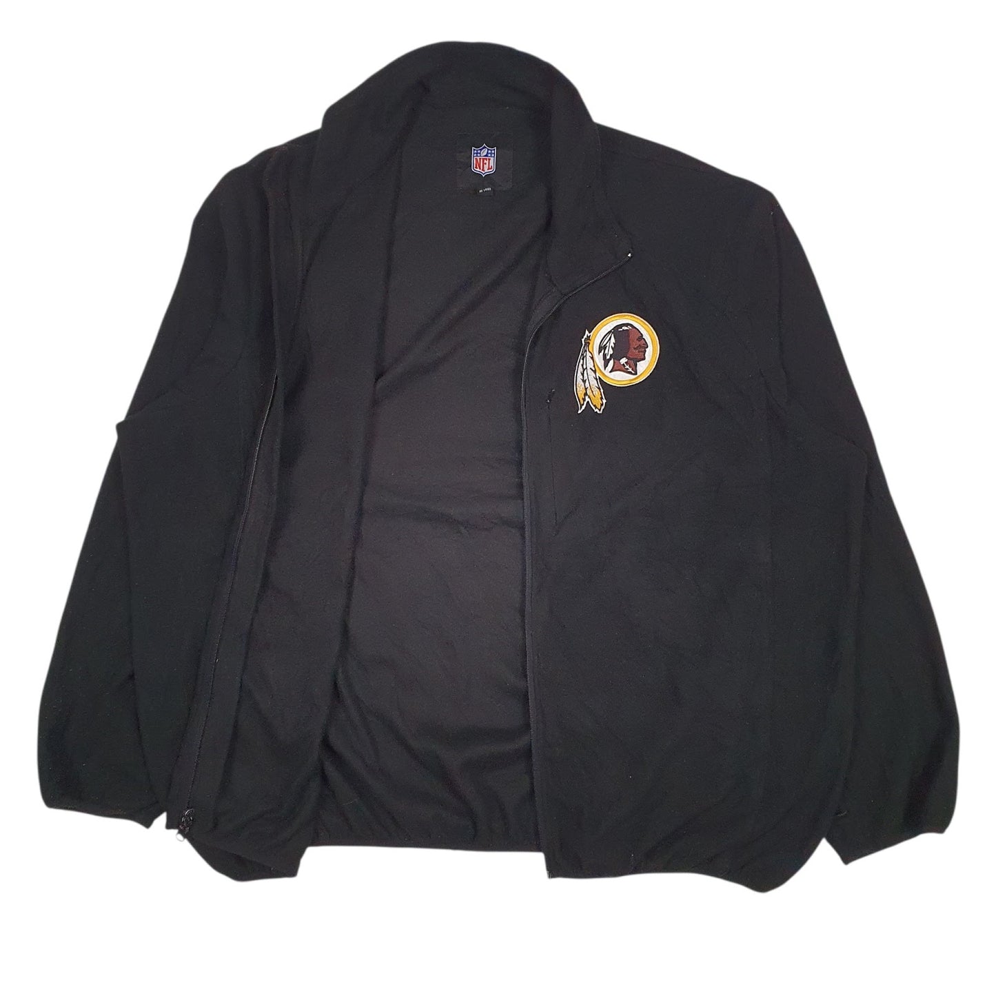 Mens Black NFL Washington Redskins Full Zip Jumper