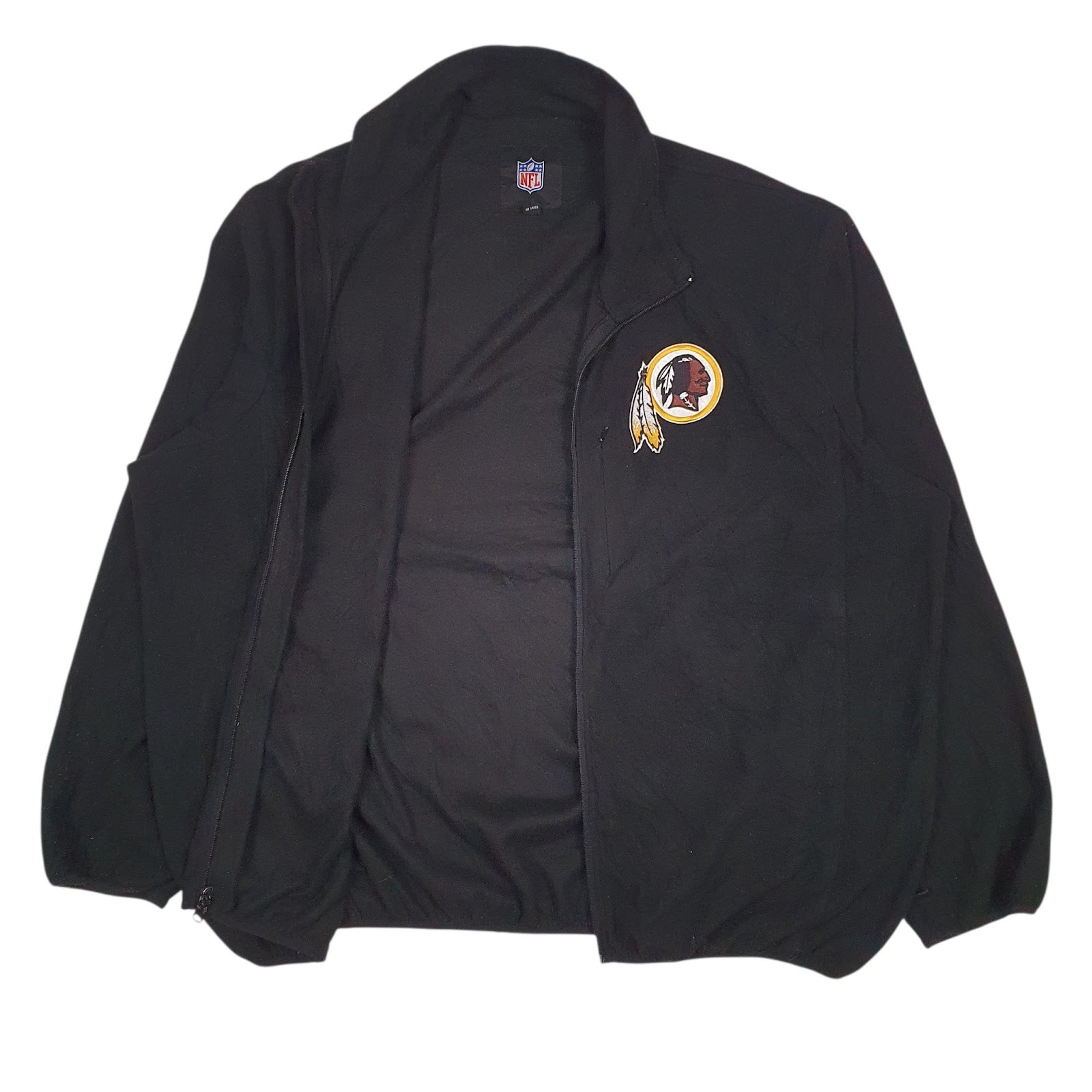 Mens Black NFL Washington Redskins Full Zip Jumper