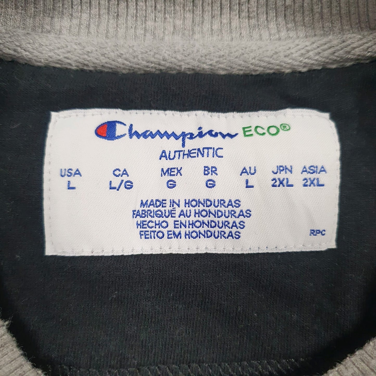 Mens Grey Champion  Crewneck Jumper