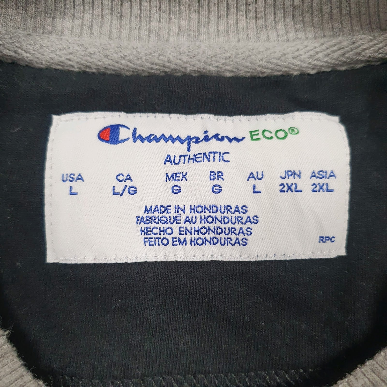 Mens Grey Champion  Crewneck Jumper