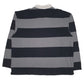 Mens Grey Hanes Rugby Crewneck Polo Shirt