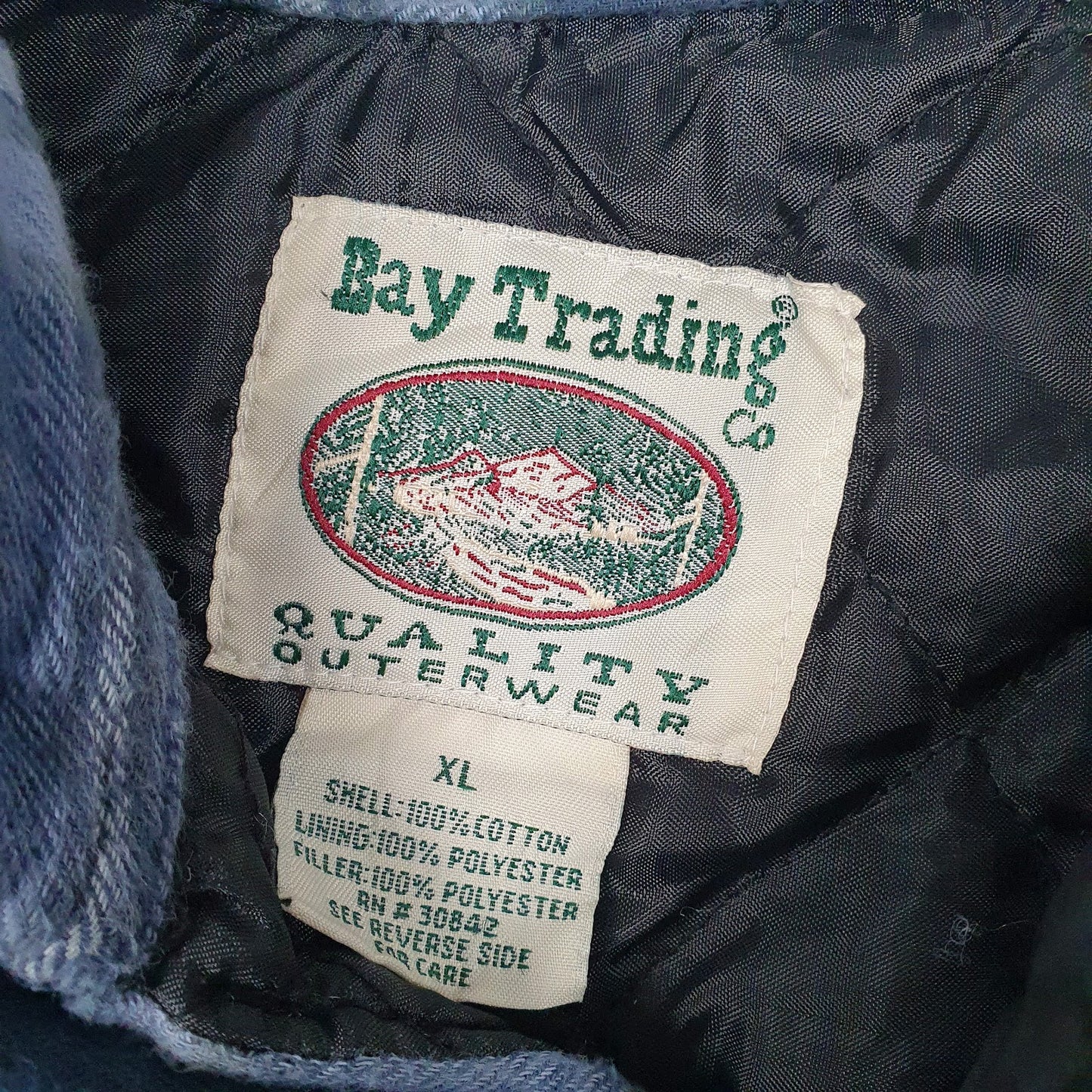Mens Blue Bay Trading Padded  Coat
