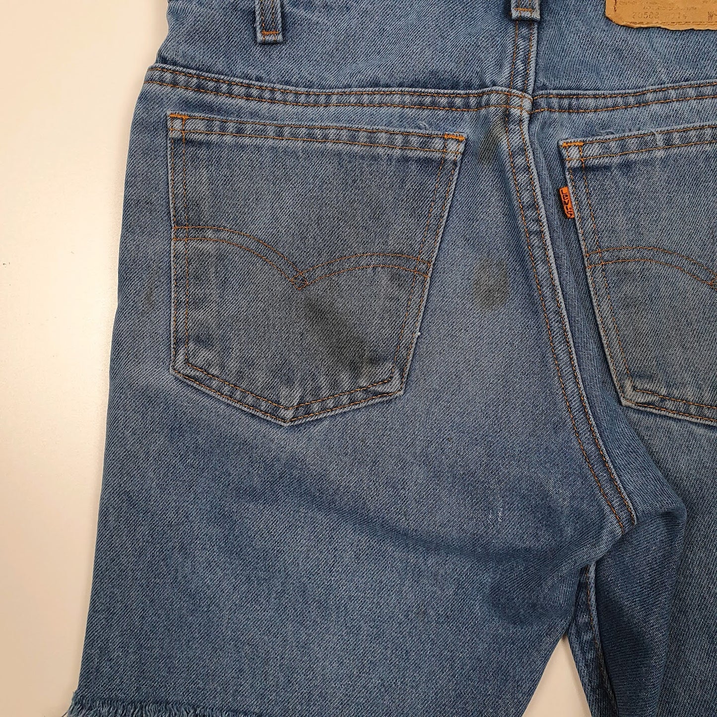 Mens Blue Levis Vintage 1980s Orange Tab Made In USA  Shorts