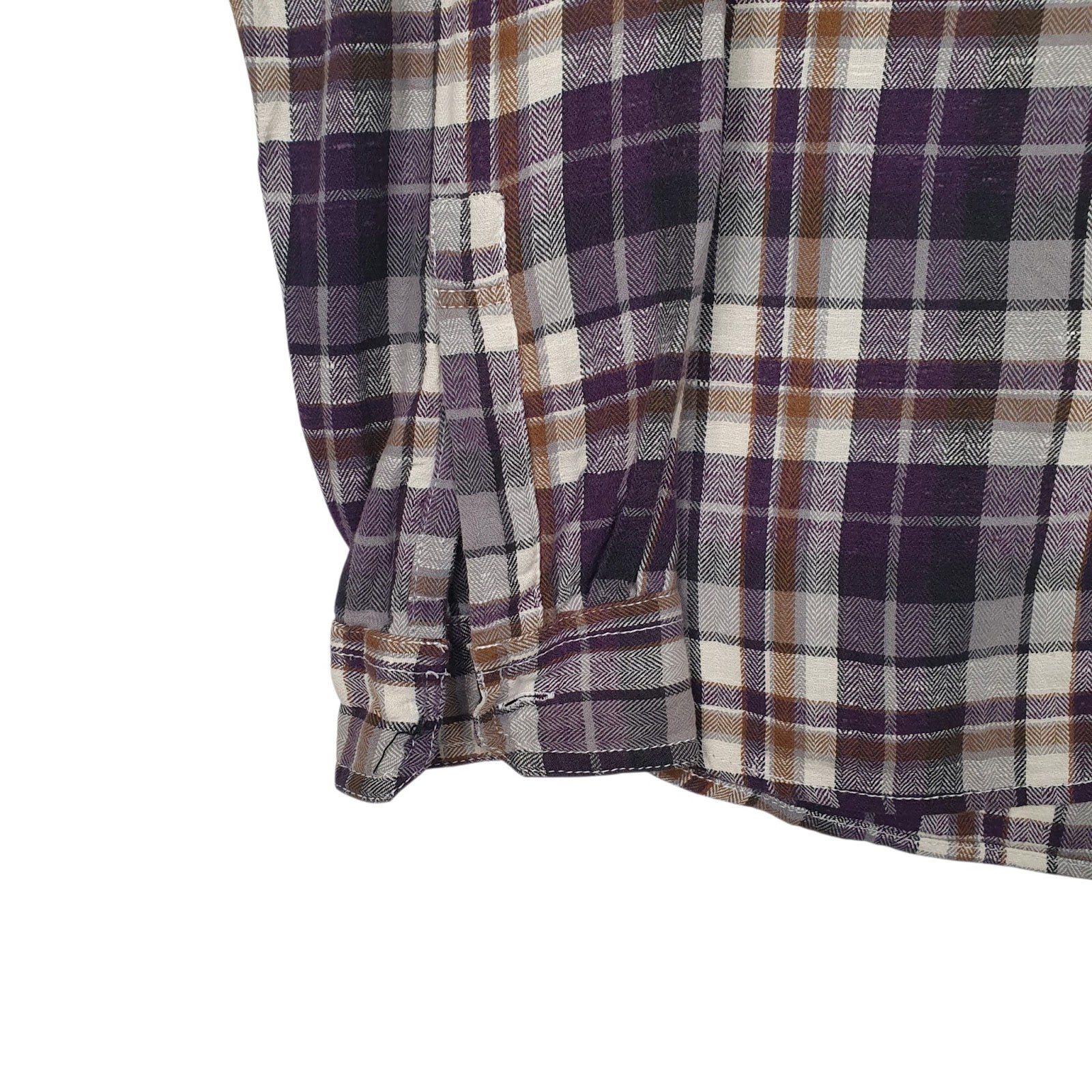 Mens Purple Unbranded Flannel  Shirt