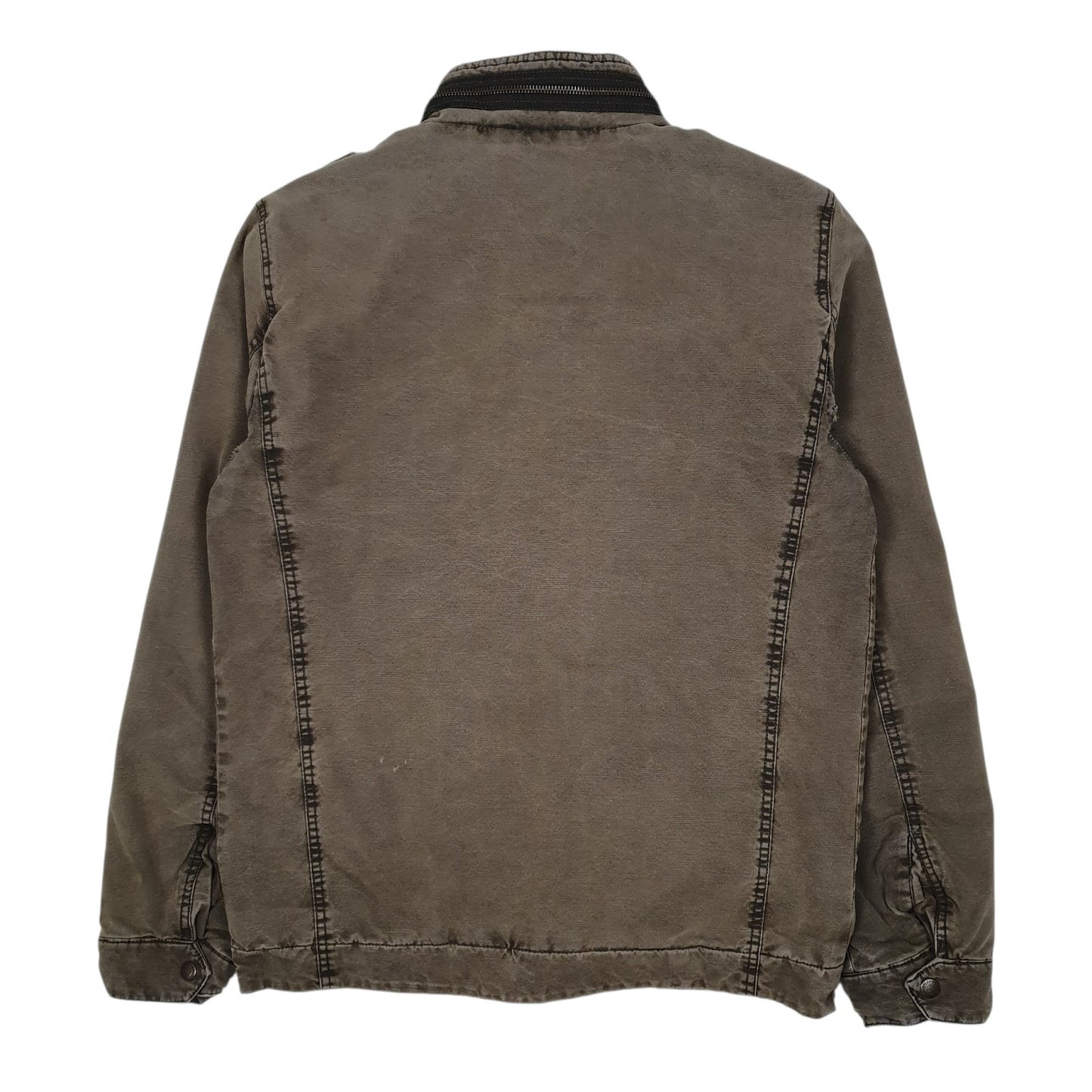 Mens Brown Levis Workwear Military Windbreaker  Coat