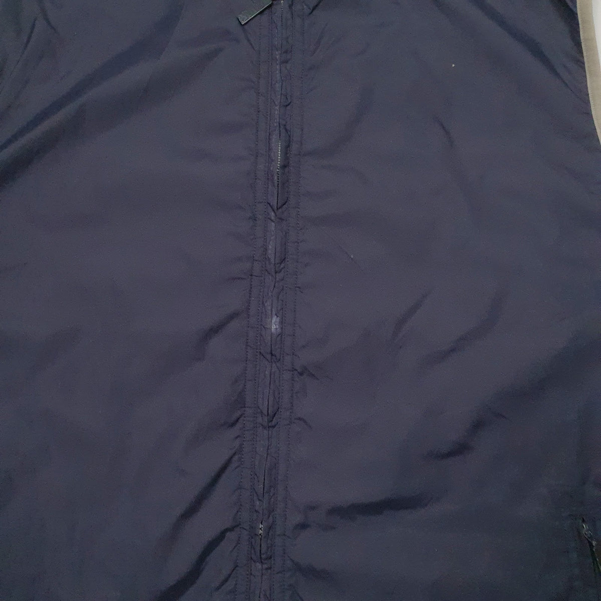 Mens Navy Adidas Vintage 90s Fleece Lined  Coat