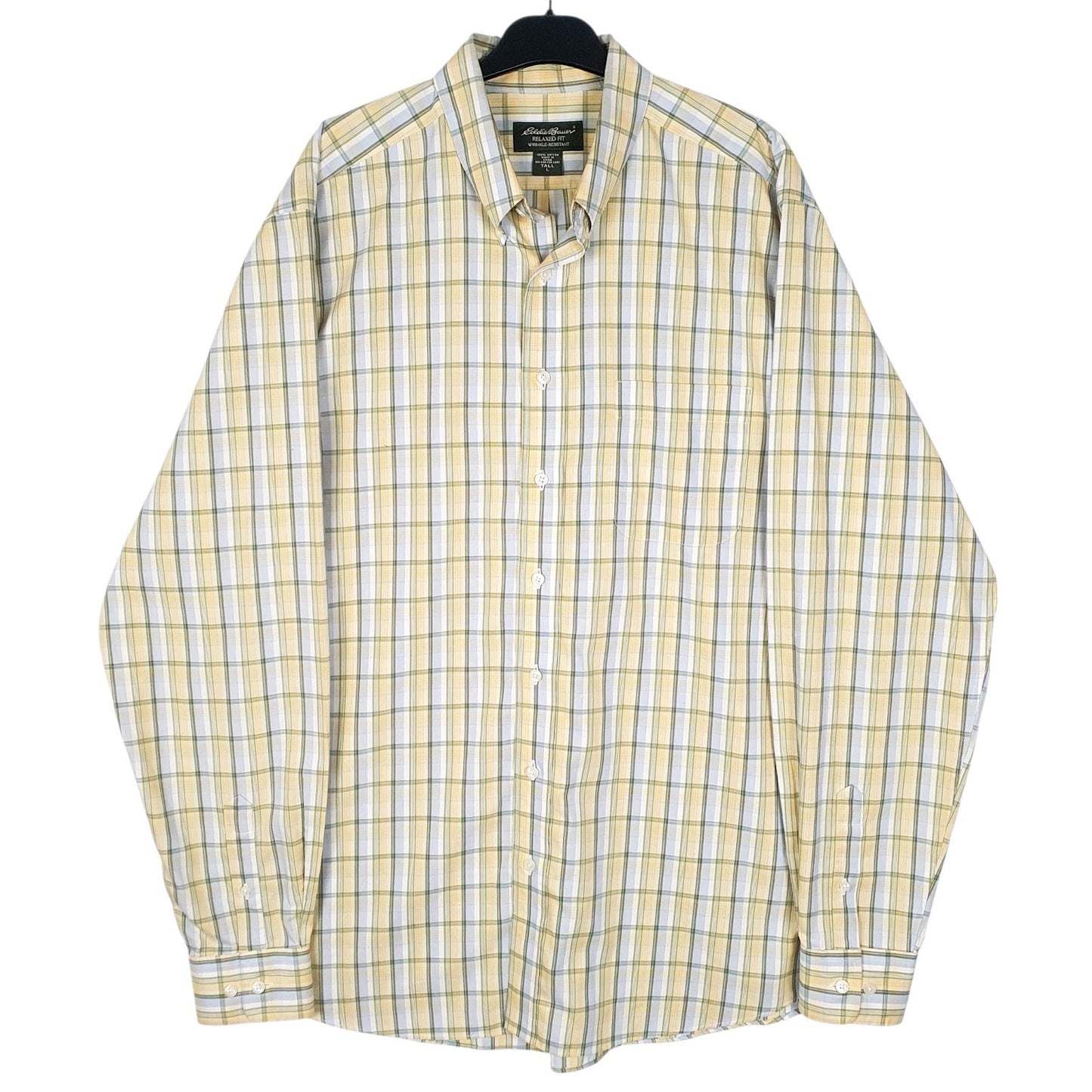 Mens Yellow Eddie Bauer  Long Sleeve Shirt