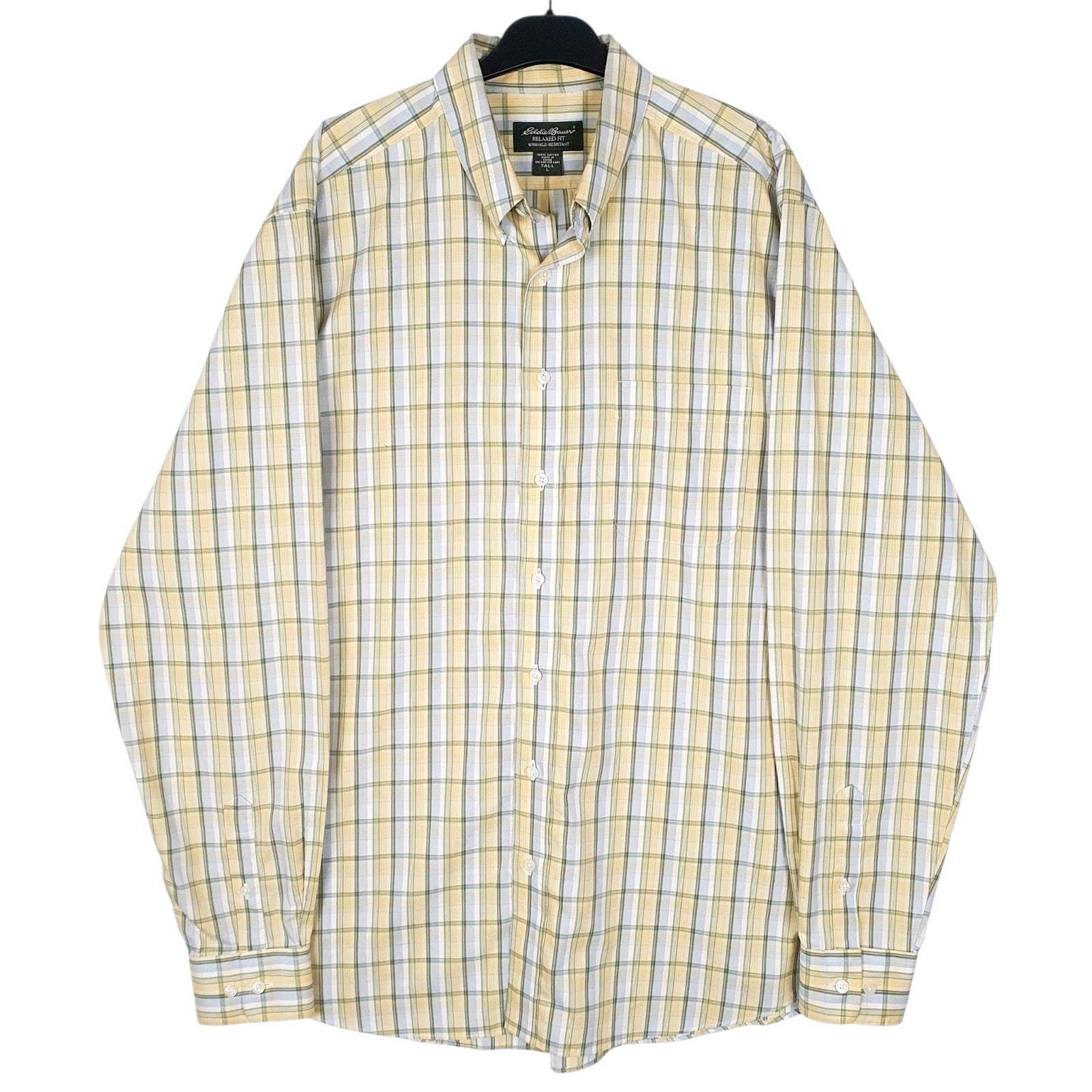 Mens Yellow Eddie Bauer  Long Sleeve Shirt