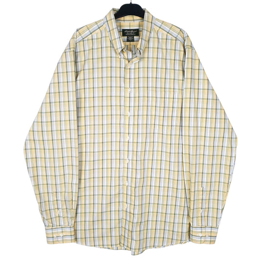 Mens Yellow Eddie Bauer  Long Sleeve Shirt