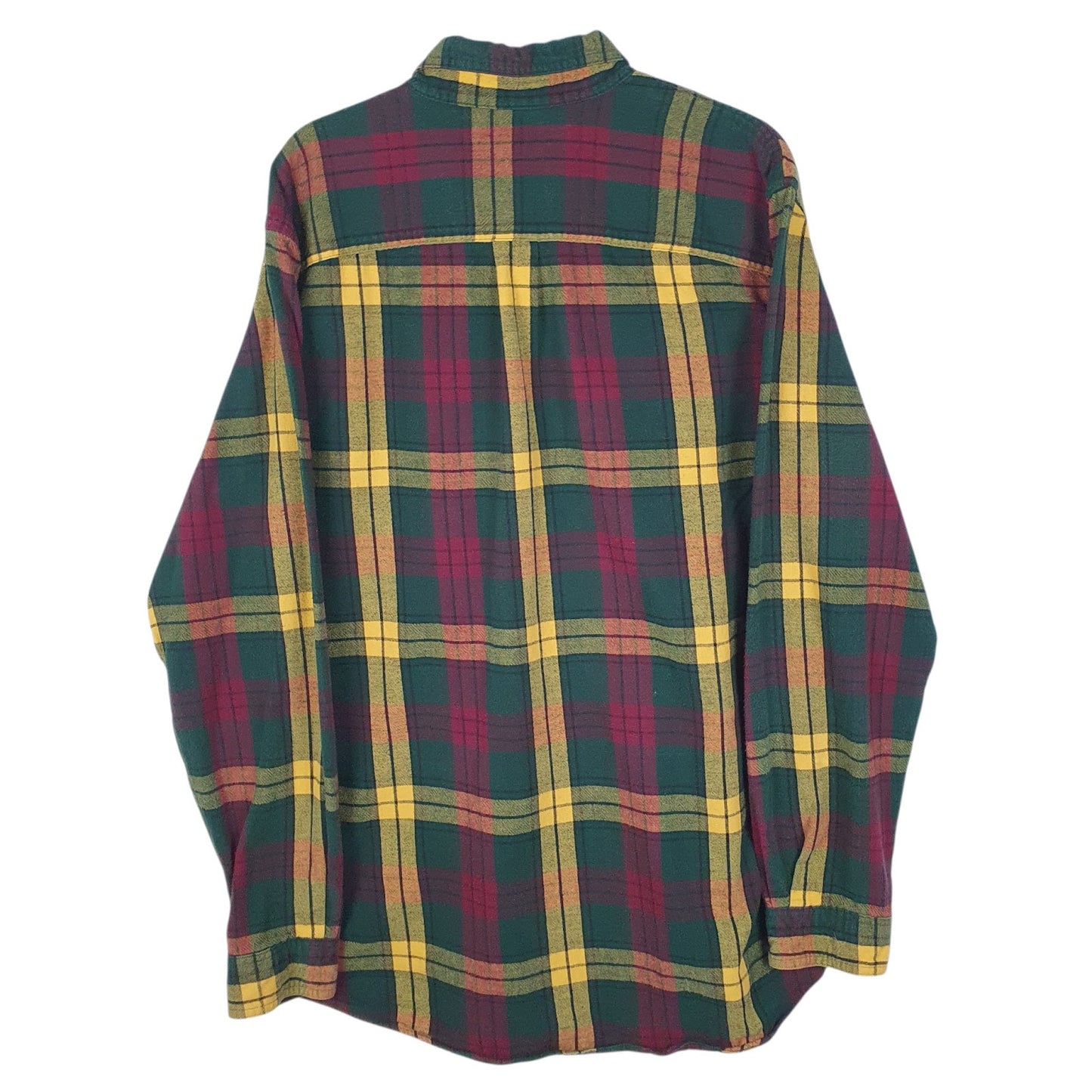Mens Green L.L.Bean Flannel  Shirt