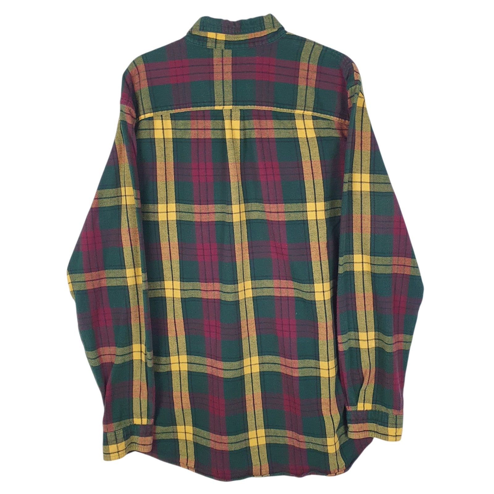 Mens Green L.L.Bean Flannel  Shirt
