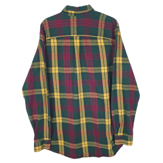 Mens Green L.L.Bean Flannel  Shirt