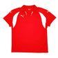 Mens Red Puma  Short Sleeve Polo Shirt