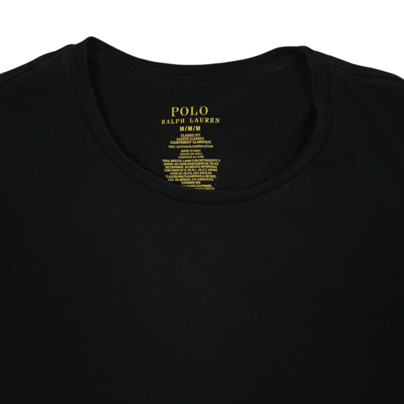 Mens Black Polo Ralph Lauren   T Shirt