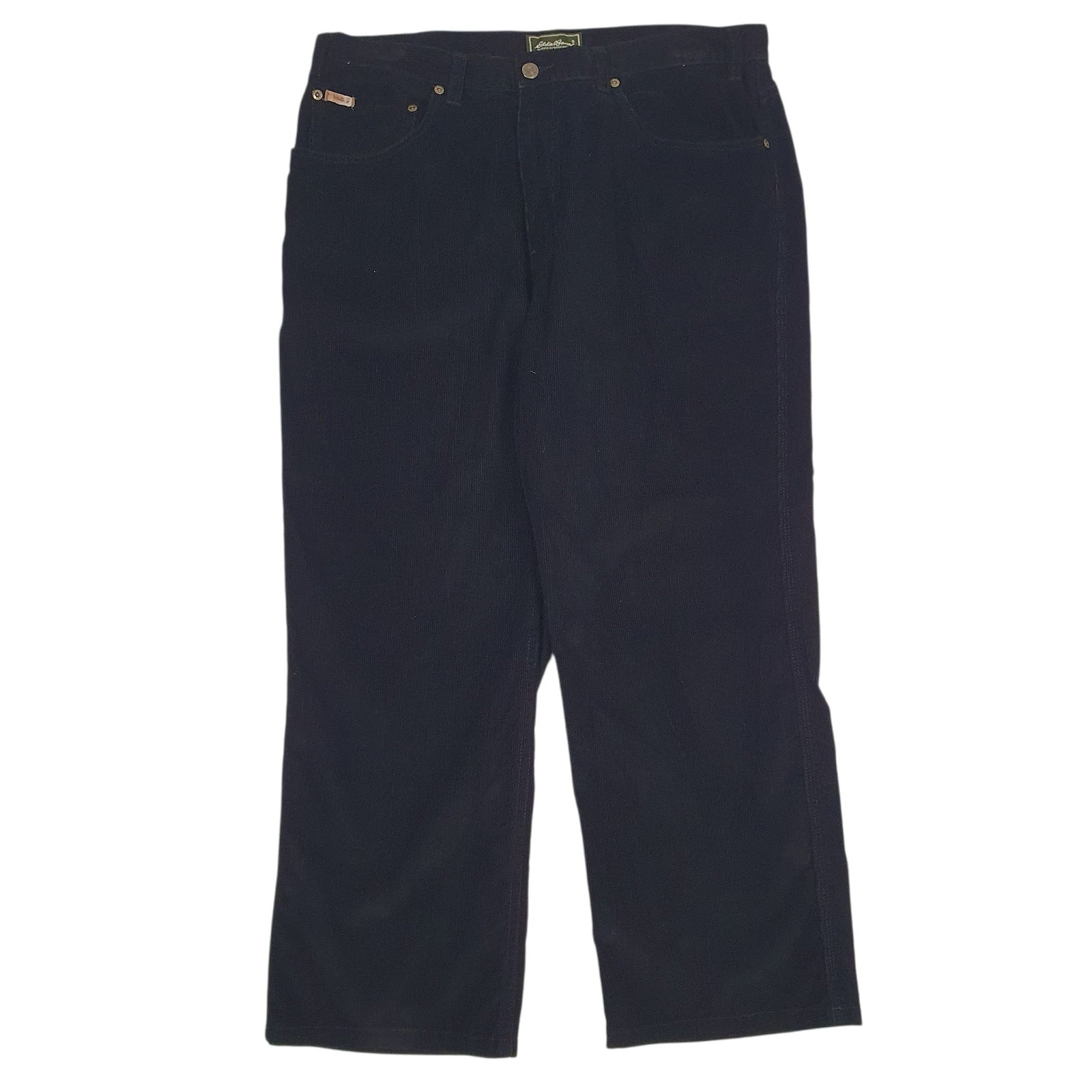 Mens Black Eddie Bauer  Corduroy Trousers