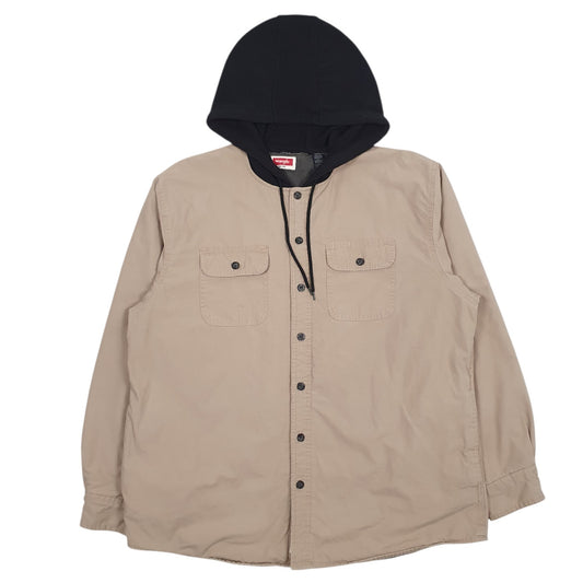 Mens Brown Wrangler Fleece Lined  Coat