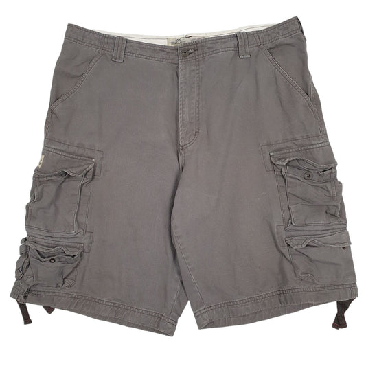 Mens Grey Lee Dungarees Cargo Shorts