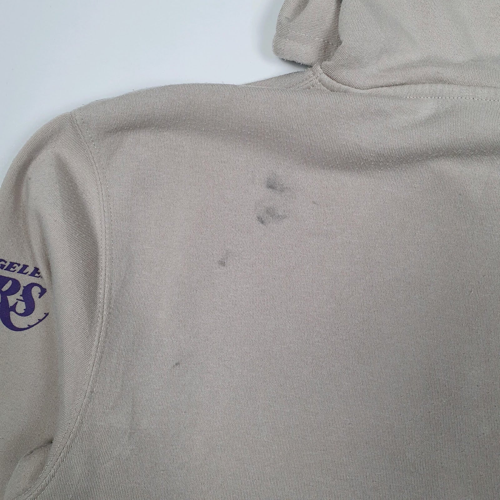 Mens Beige NBA LA Lakers Hoodie Jumper