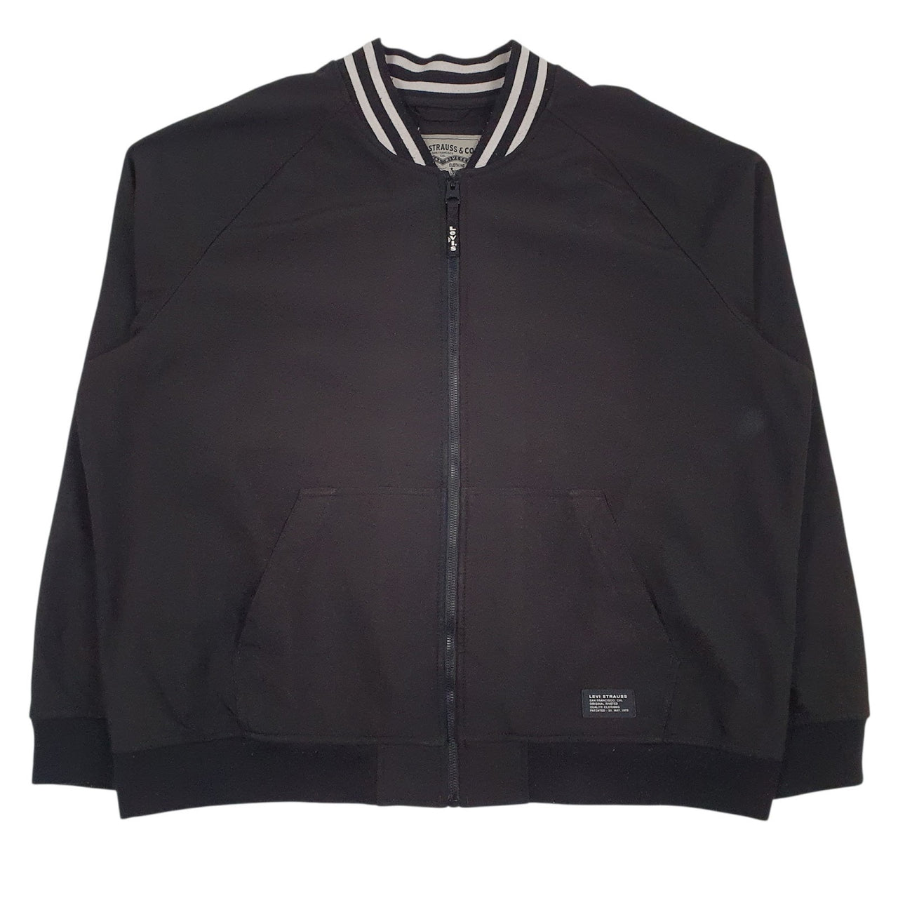 Mens Black Levis   Coat