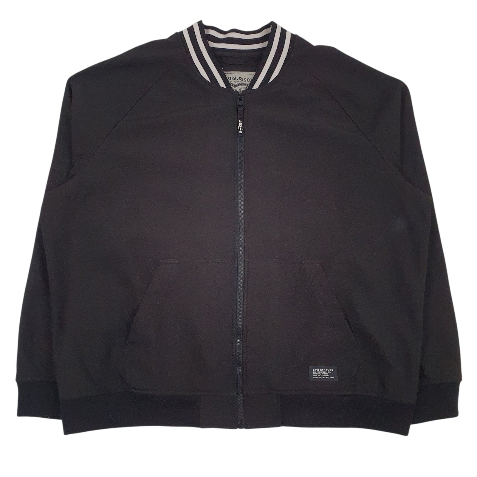Mens Black Levis   Coat